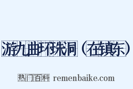 游九曲环珠洞（在镇东）是什么意思的图片